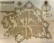 Three-dimension map of Candia, Maneas Clontzas, between 1628-1645 (©Collection of Malcom Wiener)